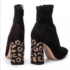 Sophia Webster Felicity Leopard Ankle Sock Boots